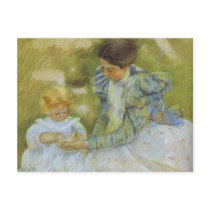 Mother Playing with Her Child. c.1897, Mary Cassat postcards