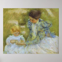 Mother Playing with Her Child. c.1897, Mary Cassat Posters