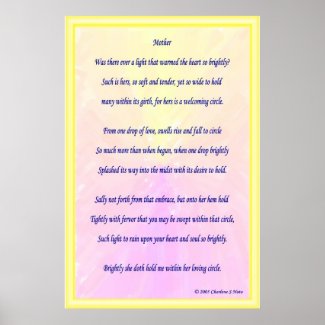 Mother (Poem) print