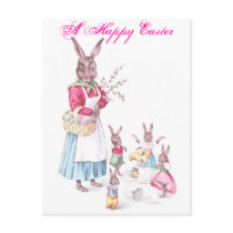 Mother Rabbit & Baby Bunnies Post Cards
