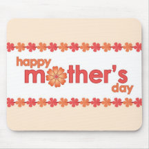 Mother’s Day Orange Spring Flowers Mousepad