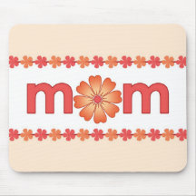 Mother’s Day Orange Spring Flowers Mousepad