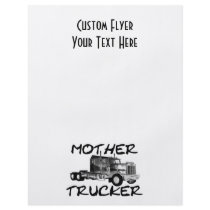 MOTHER TRUCKER - BLACK & WHITE FLYER