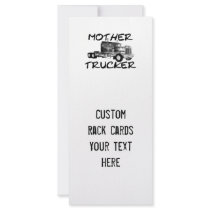 MOTHER TRUCKER - BLACK & WHITE RACK CARD