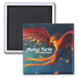Mother Turtle Phoenix Rising Magnet