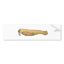 MOTHER WALRUS WITH BABY bumper stickers by cabinfeverdavid MOTHER WALRUS WITH BABY bumper stickers