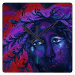Mother Watching All – Abstract Goddess Compassion Wall Clocks