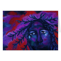 Mother Watching All – Crimson & Violet Compassion Greeting Cards