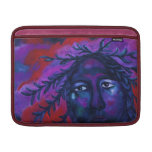 Mother Watching All – Crimson & Violet Compassion MacBook Sleeve