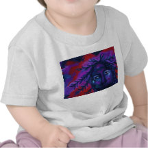 Mother Watching All – Crimson & Violet Compassion T Shirt