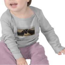 Mother zebra and young zebra t-shirts