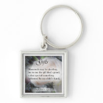Motherhood Poetry Gift Items, Diamonds keychains