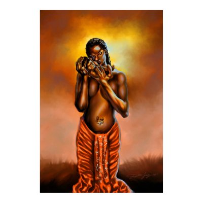 MOTHER'S CARESS POSTERS by colormeblack4