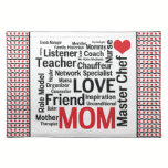 Mother's Day Amazing Multi-talented Super Mom placemats