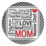 Mother's Day Amazing Multi-talented Super Mom Dinner Plate