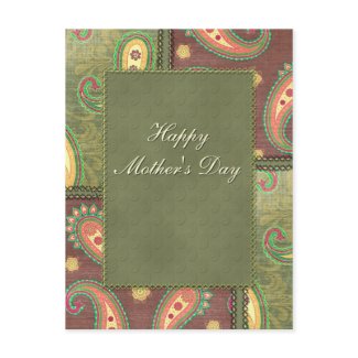 Mother's Day - beautiful Paisley design postcard