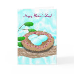 Mother's Day Bird's Nest with Eggs Greeting Card Mother's Day Bird's Nest with Eggs Greeting Card