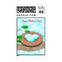 Mother's Day Bird's Nest with Eggs stamps