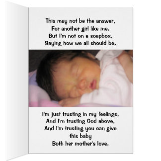 Mothers Day, Birth mother or Adoptive Mom Card