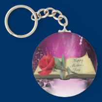 Mother's Day Book Keychain