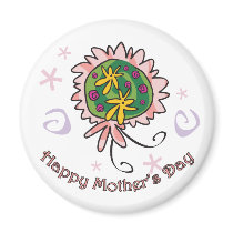 Mother's Day bouquet magnets