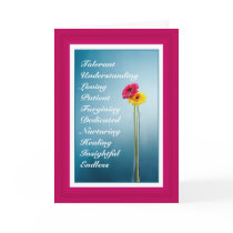 Mother's Day - Bright Pink Flower - Photography 2 Cards