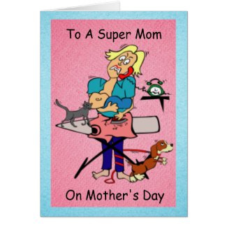 Mothers Day Busy Mom Card