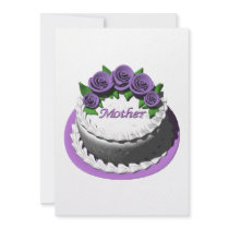 Mothers Day Cake Personalized Invite