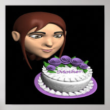 Mothers Day Cake Print