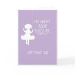 Mother's Day Card Bible Verse Girl Silhouette