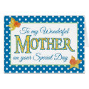 Mother's Day Card, Daffodils and Polka Dots