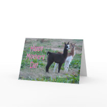 Mother's Day card-llama kids