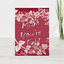Mother's Day - Mum You're Fab Card