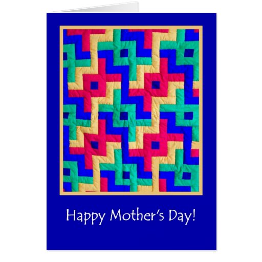 Mothers Day Card Patchwork Quilt Zazzle