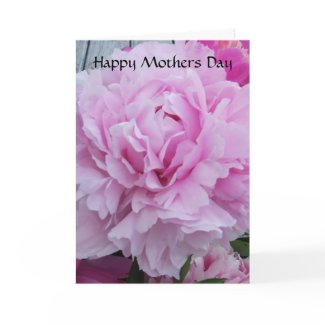 Mothers Day Card Pink Peonies / Peony Flowers