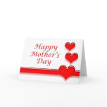 Mothers Day Card with Hearts