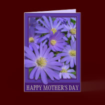Mother's Day Cards Blue Flowers Greeting Card cards
