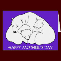 Mother's Day Cards Polar Bear Greeting Card cards