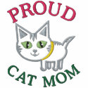 Mother's Day Cat Embroidered embroidered shirts by jamiecreates1 Mother's Day Cat Embroidered embroidered shirts
