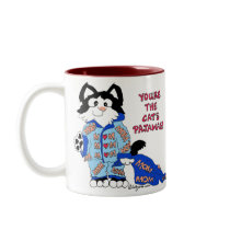 Mother's Day Cat's Pajamas Fun Kitty Mug by zooogle Mother's Day Cat's Pajamas Fun Kitty Mug