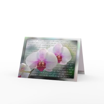 Mother's Day Christian Orchids Card by dollargrafix