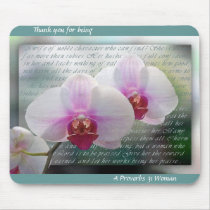 Mother's Day Christian Orchids Mouse Pad mousepads by dollargrafix Mother's Day Christian Orchids Mouse Pad mousepads