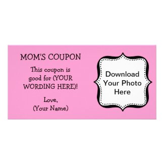 Mother's Day COUPON FOR MOM photocard