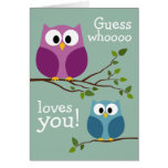 Mothers Day - Cute Owls Card