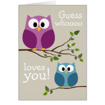 Mothers Day - Cute Owls Card