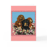 Mother's Day Dachshunds Card