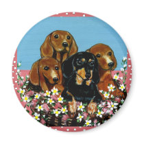 Mother's Day Dachshunds magnets