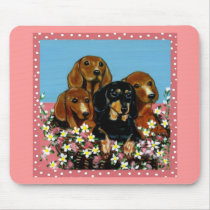 Mother's Day Dachshunds Mouse Mats