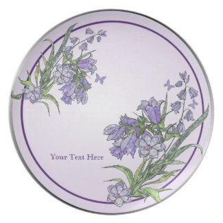 Mothers Day Floral and Butterfly Plate