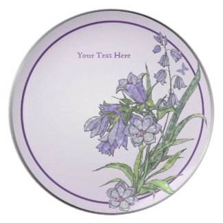 Mothers Day Floral and Butterfly Plate Version Two